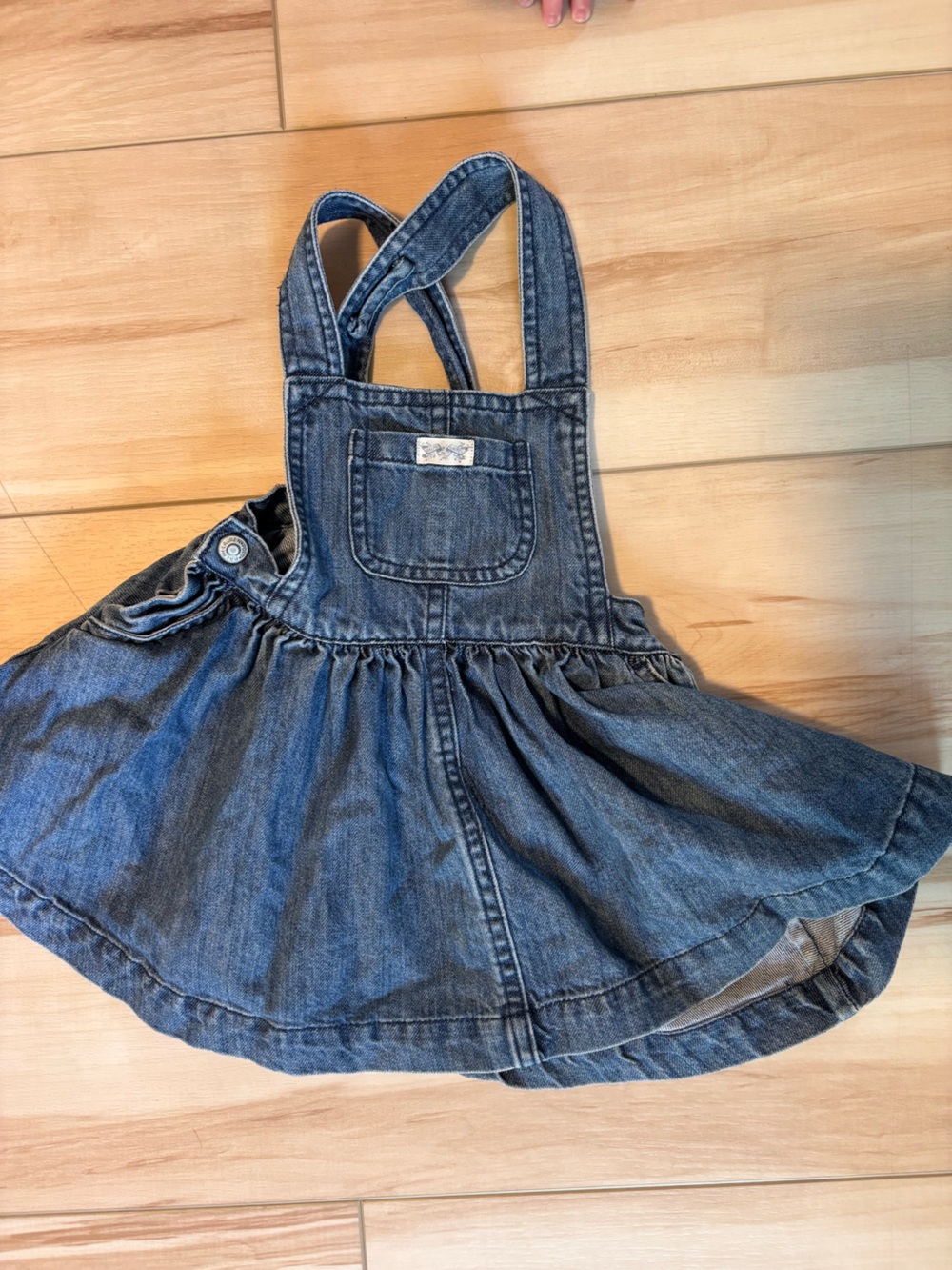 Vintage Ralph Lauren Denim Blue Kids One-Piece Jumper Dress